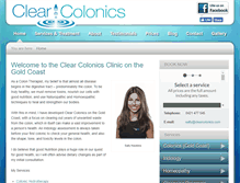 Tablet Screenshot of clearcolonics.com
